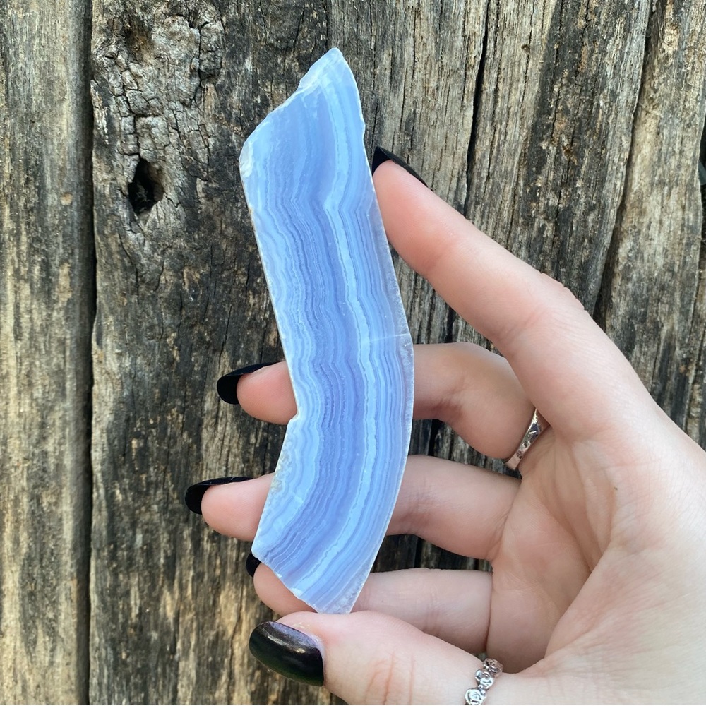 ☁️ blue lace agate crystal slab